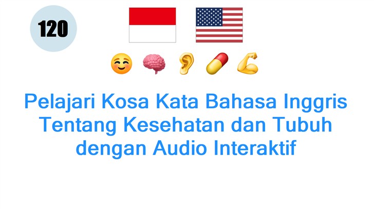 Pelajari Kosa Kata Bahasa Inggris Tentang Kesehatan dan Tubuh dengan Audio Interaktif